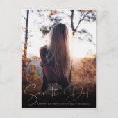 シックバラ金ゴールド保存日付のアップロード 案内ポストカード (正面)