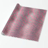 シックバラ金ゴールド及び銀グリッターメタリック ラッピングペーパー (アンロールド)