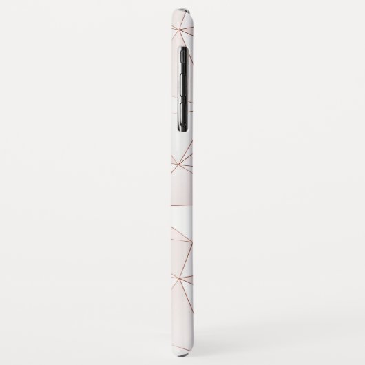 シックバラ金ゴールド幾何学的抽象芸術パターンモノグラム Case-Mate iPhoneケース (裏面/左)