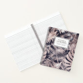 シックバラ金ゴールド幾何学的抽象芸術パターン ノートブック (内部)