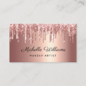 シックバラ金ゴールド滴下グリッタープロフェッショナル 名刺 (正面)