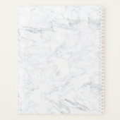 シックバラ金ゴールド爪、 ネイルタイポグラフィ大理石アポイントメント プランナー手帳 (裏面)