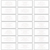 シックバラ金ゴールド結婚ズゲスト住所 シール (正面)