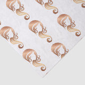 シックバラ金ゴールド美しいガールヘア&メイクアップサロン 薄葉紙 (詳細)