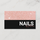 シックバラ金ゴールド美しいサロンロイヤリティカード 名刺 (正面)