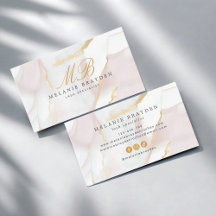 シックバラ金ゴールド赤面ピンクマーブルモノグラム