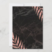 シックバラ離れ金ゴールド幾何パタ結婚ーン 招待状 (裏面)