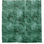 シックパインティール（緑がかった色）グリーン シャワーカーテン (正面)