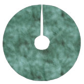 シックパインティール（緑がかった色）グリーン ブラッシュドポリエステルツリースカート (正面)