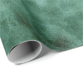 シックパインティール（緑がかった色）グリーン ラッピングペーパー (ロールコーナー)