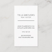 シックパステルグラデーション霊気ハンズチャクラヒーラー 名刺 (裏面)