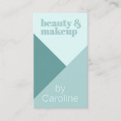 シックパステルシーフオムシーガラスミントティール(緑がかった色)グリーン 名刺 (正面)