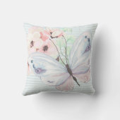 シックパステルバタフライ装飾用クッション クッション (裏面)