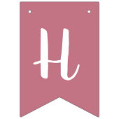 シックパステルピンクレインボーハッピーバースデー バンティングフラッグ (第2の旗)