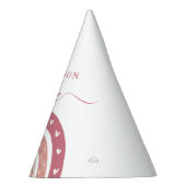 シックパステルピンクレインボーボホ誕生日 パーティーハット (右)