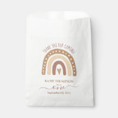 シックパステルブラウンレインボーボホファースト誕生日 フェイバーバッグ (正面)