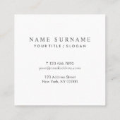 シックパモダンステルピンクシーキンスクエア名刺 スクエア名刺 (裏面)