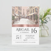 シックパリエッフェルタワーバラ金ゴールドトレンディー 招待状 (スタンド正面)