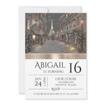 シックパリエッフェルタワー金ゴールドトレンディー誕生日