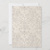 シックパリエッフェルタワー&バラエレガント招待状 招待状 (裏面)