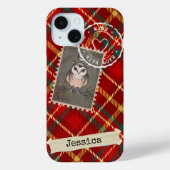 シックパーソナライズされたおもしろいタータンチェックプリント Case-Mate iPhoneケース (裏面)