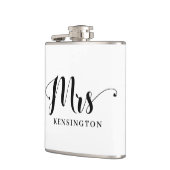 シックパーソナライズされたなミセス・ニューリフタイポグラフィ フラスク (左)