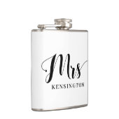 シックパーソナライズされたなミセス・ニューリフタイポグラフィ フラスク (右)