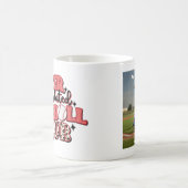 シックパーソナライズされたな過刺激野球マグ コーヒーマグカップ (中央)