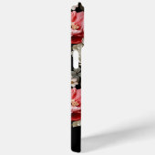 シックパーソナライズされたダーク牡丹フローラ – ブラックラベル Case-Mate iPhoneケース (裏面 / 右)