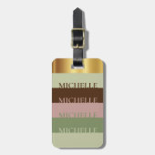 シックパーソナライズされたトラベルラゲージタグ ラゲッジタグ (正面縦)