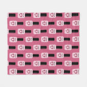 シックパーソナライズされたトレンディーピモダンンク爪、 ネイルポーランド フリースブランケット (正面(横))