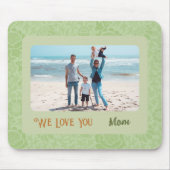 シックパーソナライズされたフォト文字マザーズ・デイ・ギフト マウスパッド (正面)