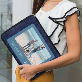 シックパーソナライズされたフォト文字マザーズ・デイ・ギフト ラップトップスリーブ