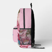 シックパーソナライズされたフローラ プリントバックパック (右)