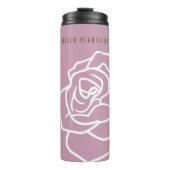 シックパーソナライズされたモダンピンクローズ タンブラー (正面)