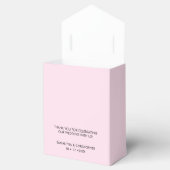 シックパーソナライズされたラブScrIptブラックピンク結婚ズ フェイバーボックス (オープン)