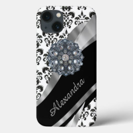 シックパーソナライズされたヴィンテージガーリーダマスク iPhone 13ケース