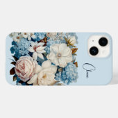 シックパーソナライズされたヴィンテージフローラブーケ Case-Mate iPhoneケース (裏面 (横))
