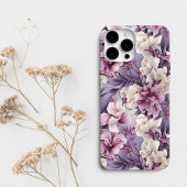 シックパープルオーキッドフローラ Case-Mate iPhoneケース