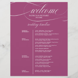 シックパープルカシス4日結婚の旅程