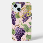 シックパープルパステルピンク&金ゴールドグレープつる植物 Case-Mate iPhoneケース (裏面)