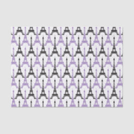 シックパープルパリエッフェルタワーティッシュ紙 薄葉紙