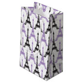 シックパープルパリエッフェルタワー抱き枕 スモールペーパーバッグ (裏面アングル)