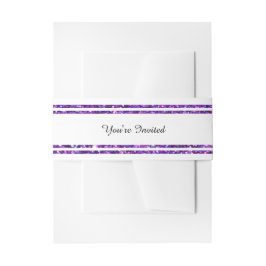 シックパープルフェイクグリッタートリム – ベリーバンド 招待状ベリーバンド