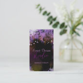 シックパープルフォレストマッサージセラピー名刺 名刺 (スタンド正面)