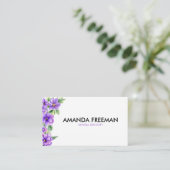 シックパープルフラワーズ歯科医院歯科医 名刺 (スタンド正面)