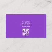 シックパープルフラワーズ歯科医院歯科医 名刺 (裏面)
