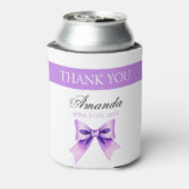シックパープルボウコケットガールスウィート16誕生日 缶クーラー (缶裏面)