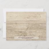 シックパープル女性のカーボーイカントリーブライドブライダルシャワー 招待状 (裏面)