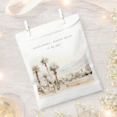 シックパーム春カリフォルニア結婚ランドスケーズ フェイバーバッグ (クリップ留めされた状態)